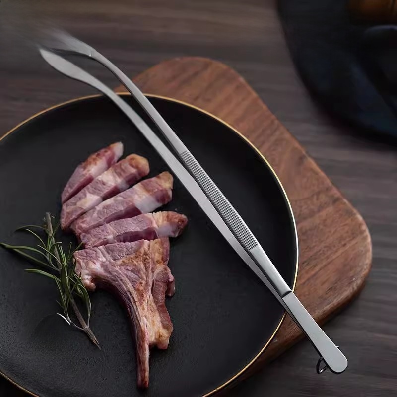 Home Cooking Steak - Pinza da Cucina Lunga in Acciaio