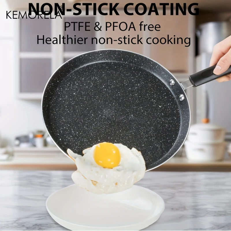 Paella Pan Steel - Padella Antiaderente 18/22/26CM per Colazione, Pancake,