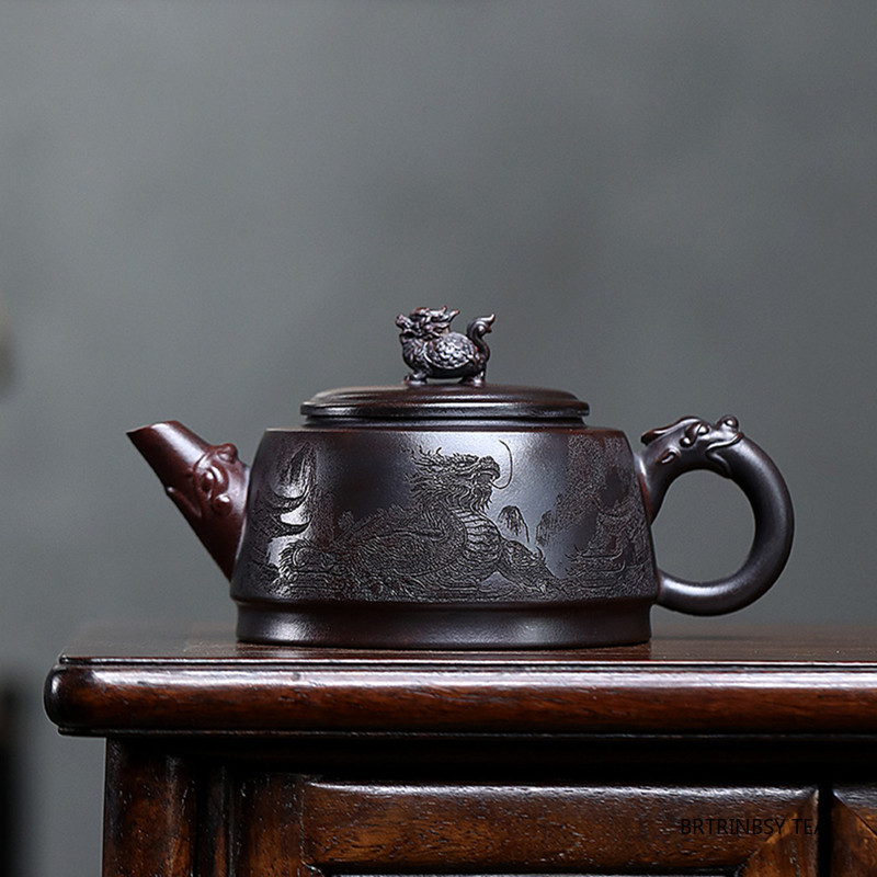 Tagine Clay Pot - Yixing Teiera in argilla viola fatta
