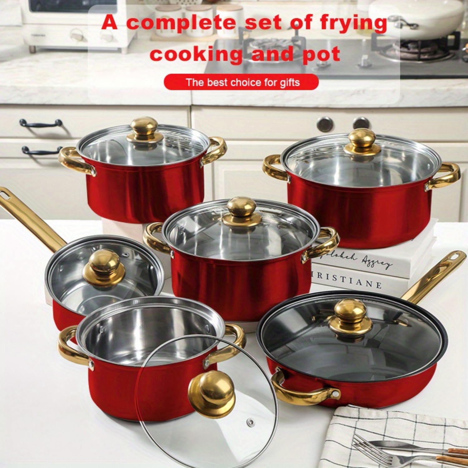 Paella Pan Steel - Set di pentole in acciaio inossidabile