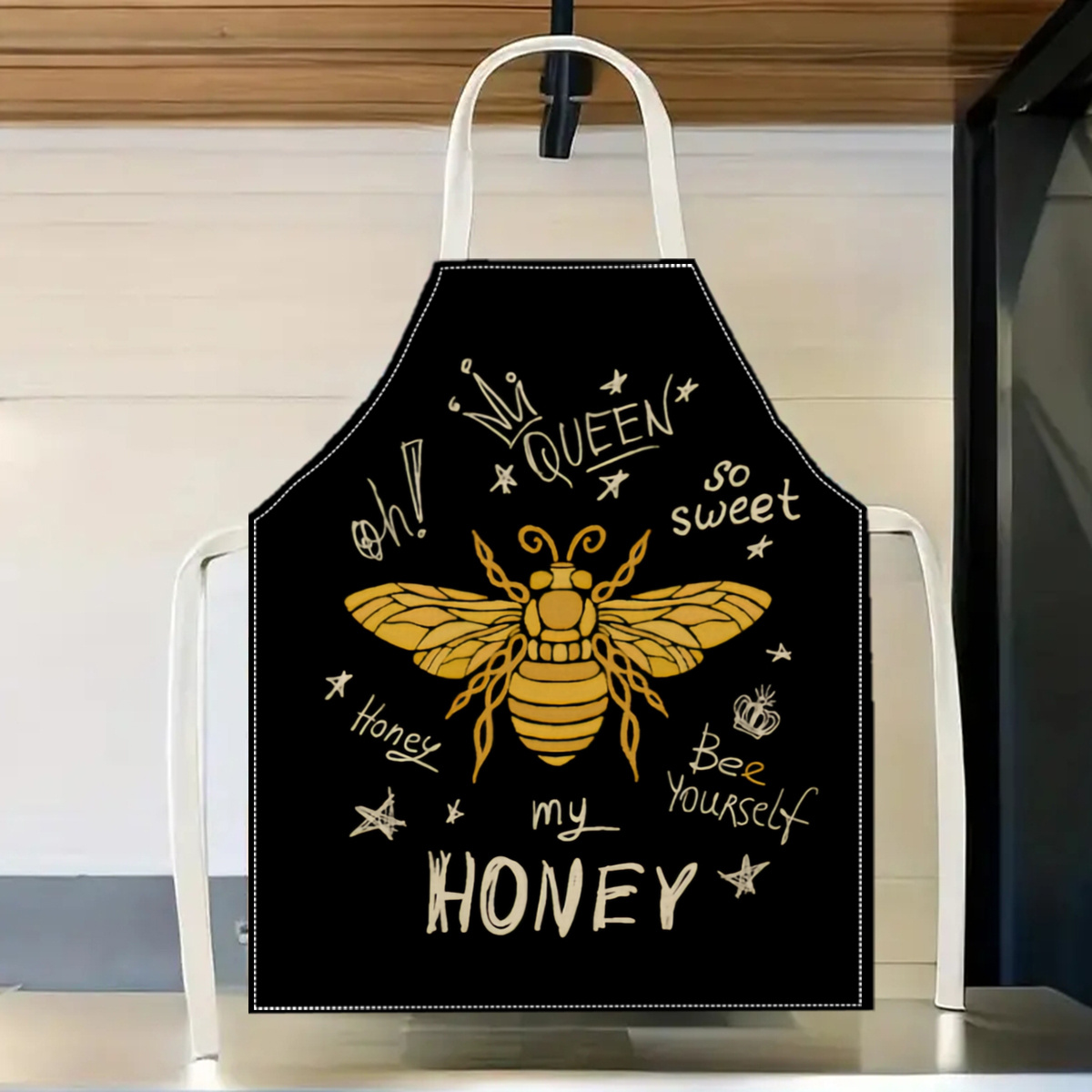 Home Cooking Queen - Grembiule da Cucina in Lino e