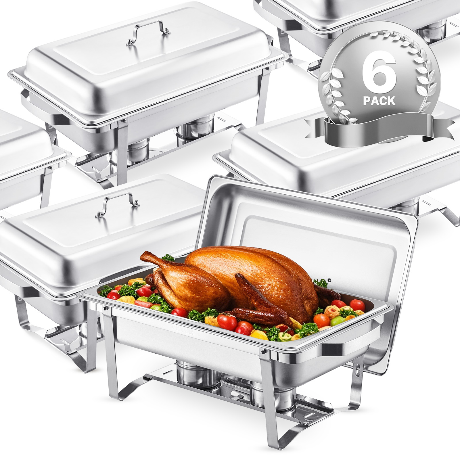Paella Pan Steel - SucceBuy Set da buffet per scaldavivande