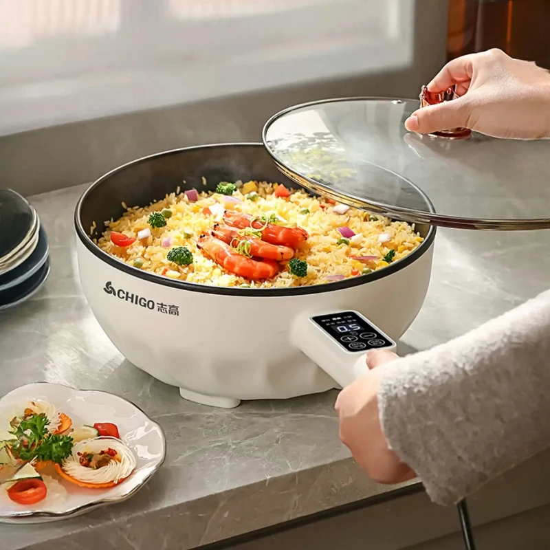 Home Cooking Services - Pentola elettrica multifunzione, friggitrice elettrica antiaderente