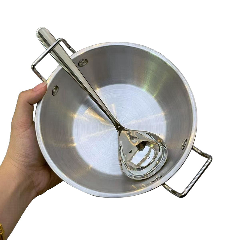 Paella Pan Steel - Pentole Pentole asciutte con manico per