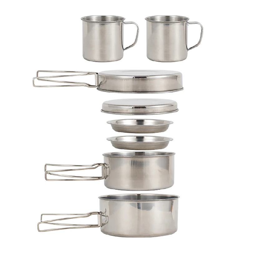 Set da 8 Pezzi per Campeggio,  - Paella Pan Steel recensione e prezzo