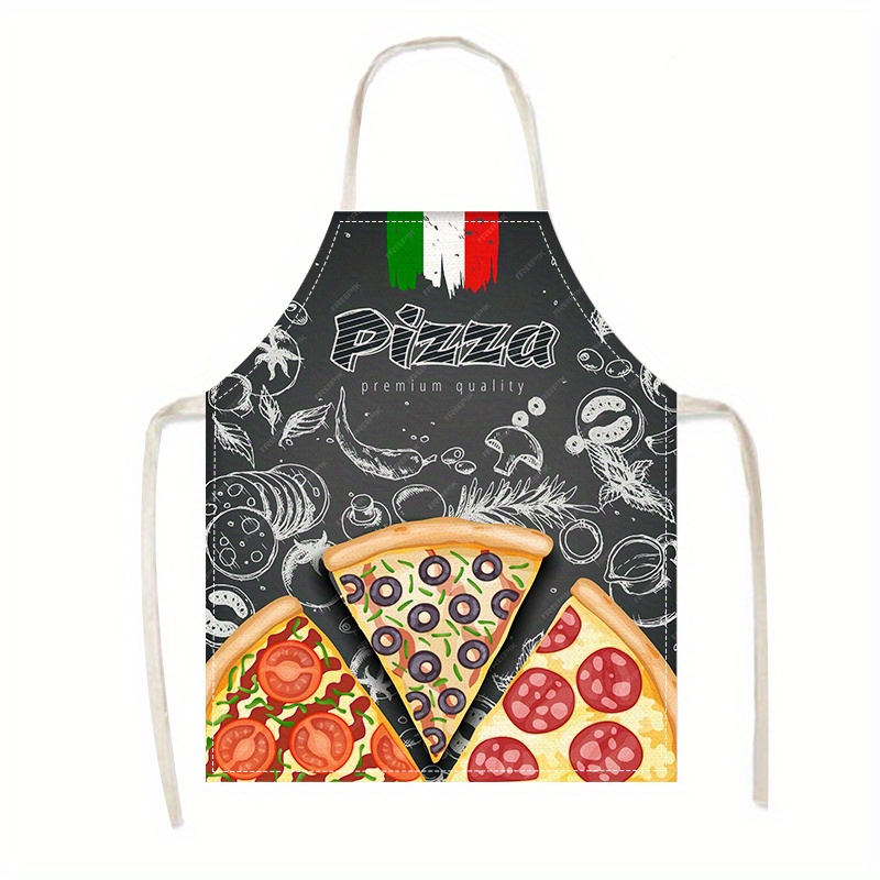 Grembiule in Lino con Stampa P - Home Cooking In Italian recensione e prezzo