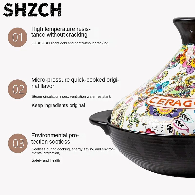 Pentola in Ceramica da 2L per  - Tagine Clay Pot recensione e prezzo