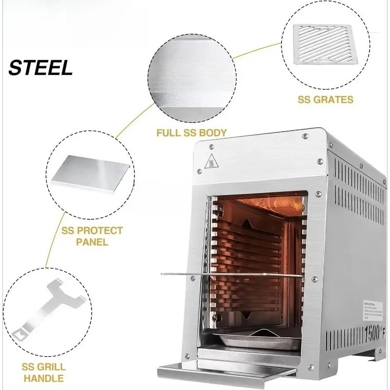 Griglia a Gas Portatile in Acc - Home Cooking Steak recensione e prezzo