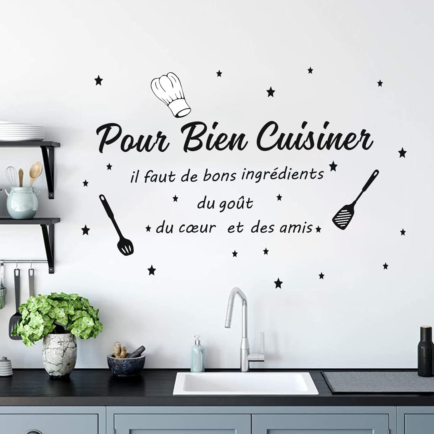 Adesivo Murale con Citazione s - Home Cooking In Italian recensione e prezzo