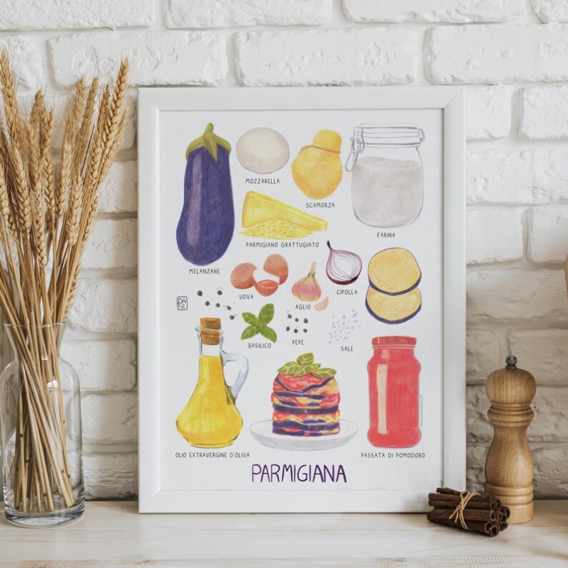 Ricette gourmet moderne Poster - Home Cooking In Italian recensione e prezzo